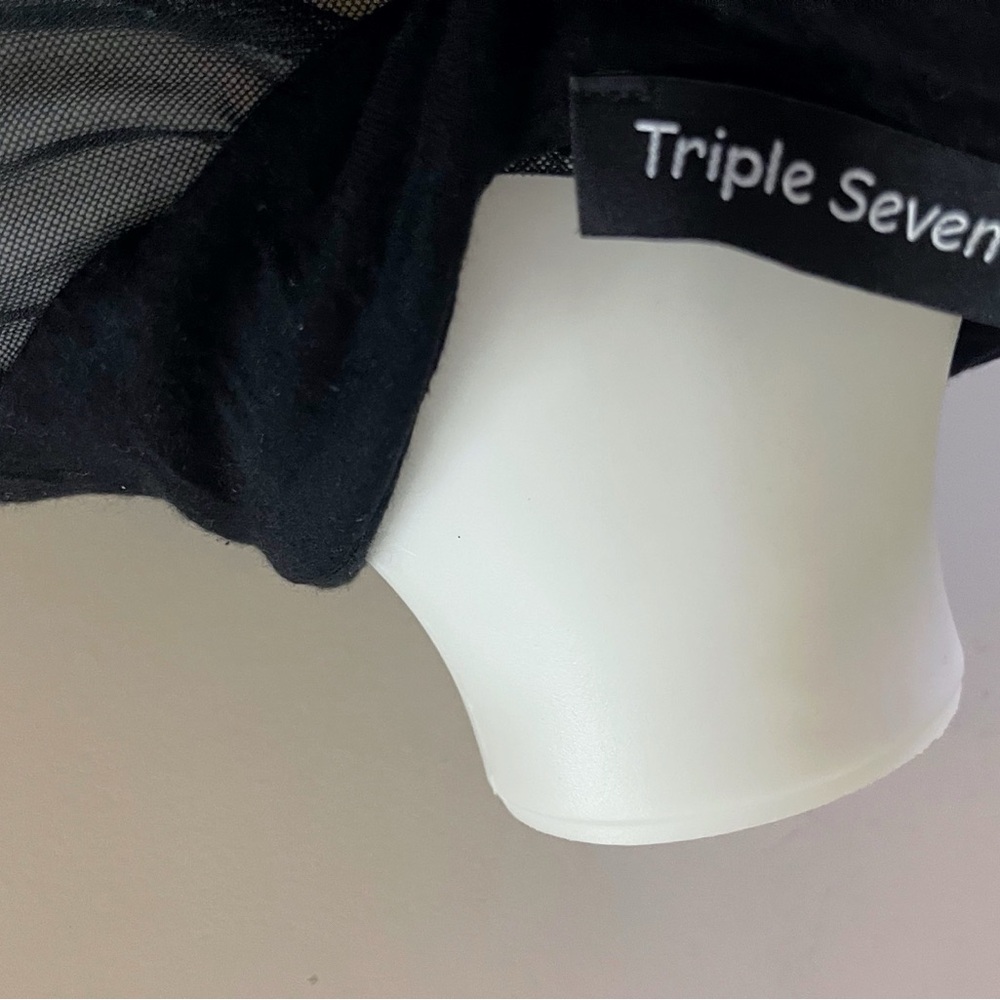 Sheer Black Button-Down Shirt - Picture 3 of 6